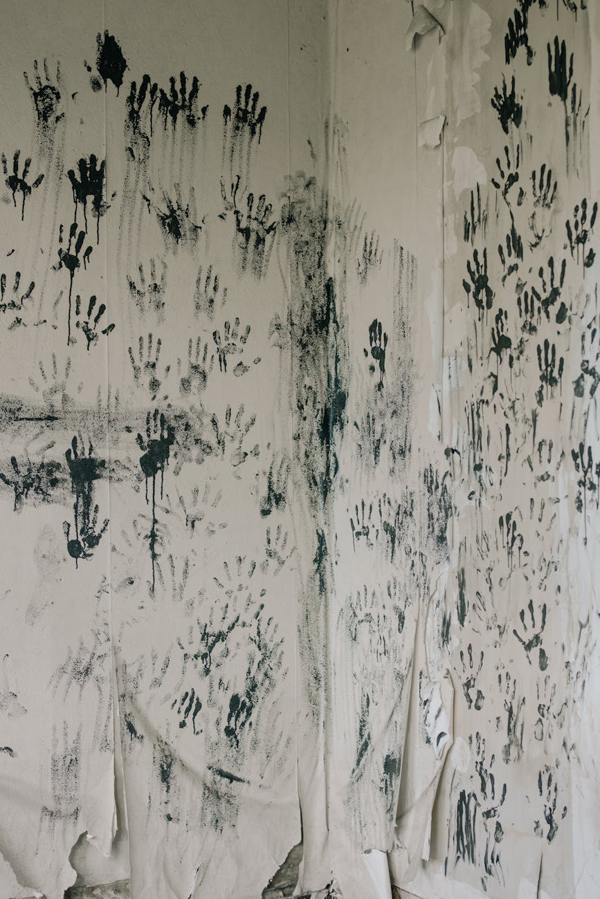Abstract decay representing corruption